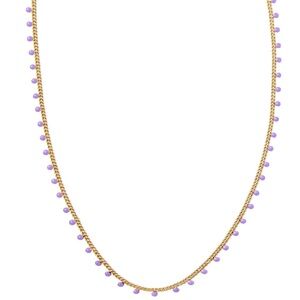 Kendra Scott Gold Necklace with Purple Accents